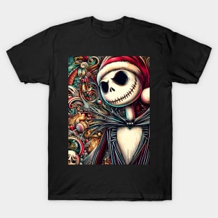 Elevate Your Holidays: Unique Jack Skellington Christmas Art for a Whimsical Celebration! T-Shirt